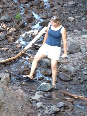 Actually, some of us washed our feet off.